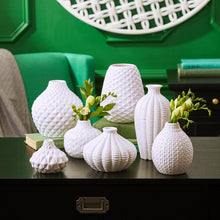 Load image into Gallery viewer, Artisan Carvings White Vase
