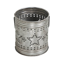 Load image into Gallery viewer, Punched Star Antique Metal Candle Holder
