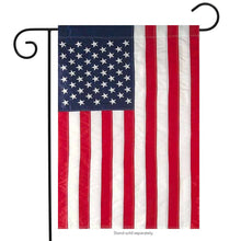 Load image into Gallery viewer, American Flag Embroidered Garden Flag
