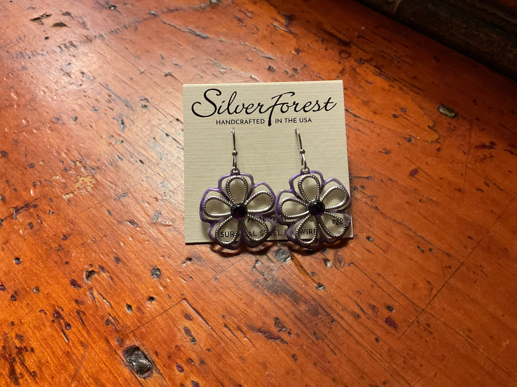 Silver Forest Earrings