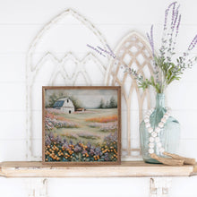 Load image into Gallery viewer, White Barn In Flower Field
