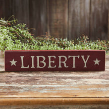 Load image into Gallery viewer, Burgundy Liberty Wooden Sign
