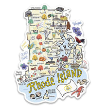 Load image into Gallery viewer, Rhode Island State Map Sticker
