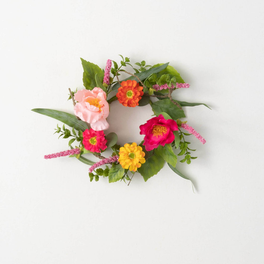 Vibrant Floral Mini Wreath