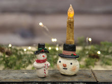 Load image into Gallery viewer, Resin Snowman Taper Holder
