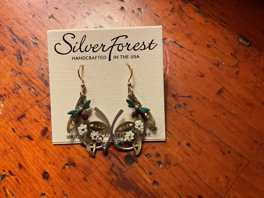 Silver Forest Earrings