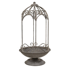 Load image into Gallery viewer, Metal Ornate Birdcage Planter
