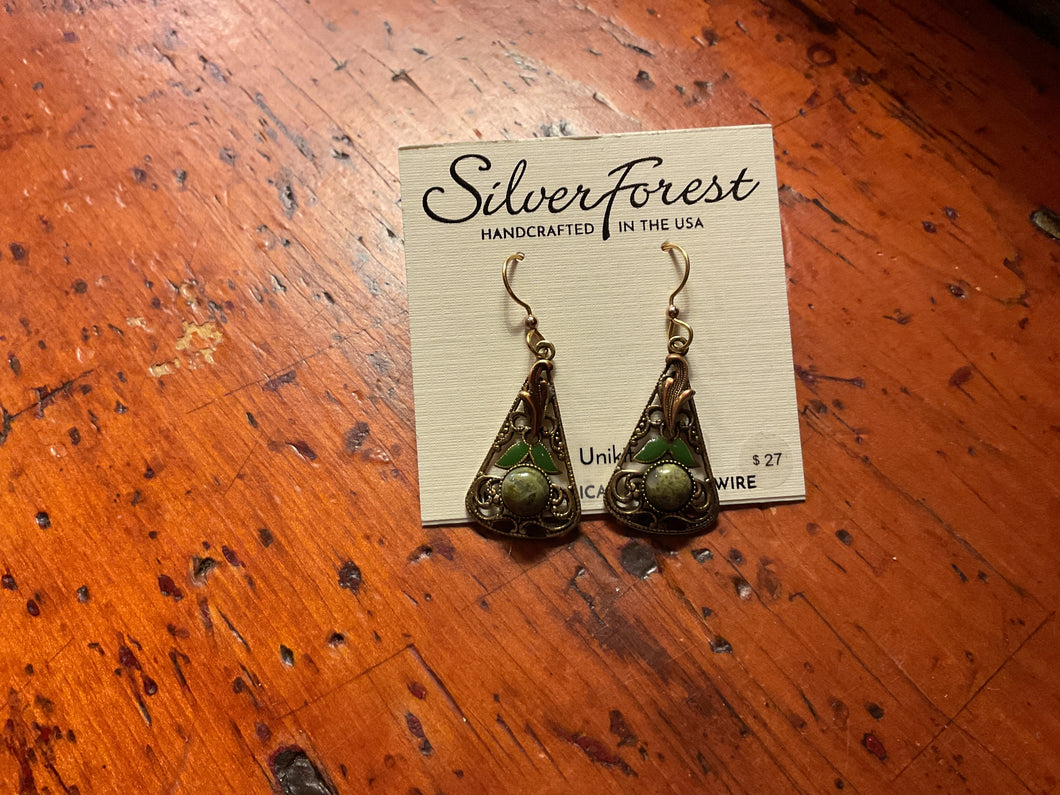 Silver Forest Earrings
