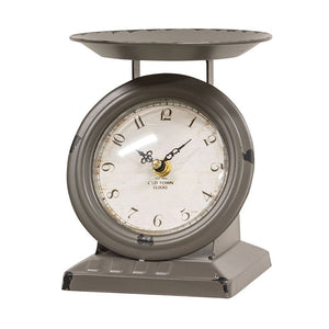 Vintage Dark Gray Old Town Scale Clock