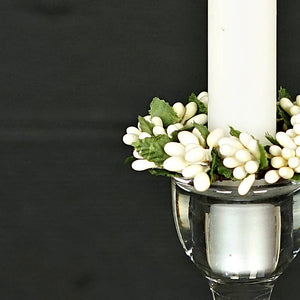 Vanilla Pip Berry Taper/Napkin Ring