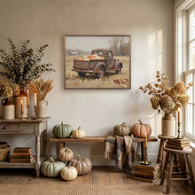Load image into Gallery viewer, Rusty Truck With Pumpkin Harvest
