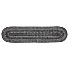 Load image into Gallery viewer, Sawyer Mill Black White Jute Oval Runner 12x48
