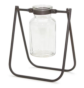 Glass Vase on Stand