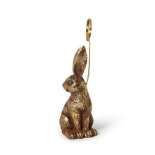 Load image into Gallery viewer, Golden Bunny Place Card / Photo Holder
