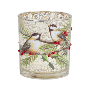 Cardinal and Bird Votive Holders