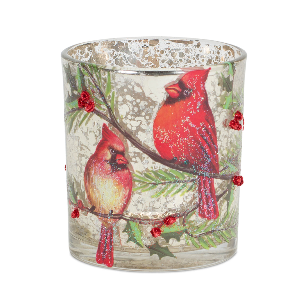 Cardinal and Bird Votive Holders