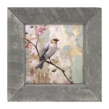 Load image into Gallery viewer, White Bird with Blue Wings Framed Print
