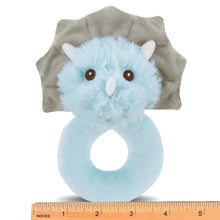 Load image into Gallery viewer, Lil' Tracer Plush Stuffed Animal Dinosaur Soft Ring Rattle
