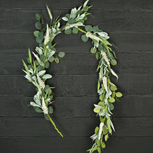 Load image into Gallery viewer, Mixed Eucalyptus, Lamb Ear and Heather Garland
