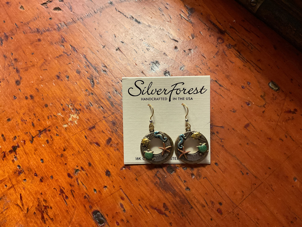 Silver Forest Earrings
