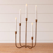 Load image into Gallery viewer, Hand Forged Metal Candelabra
