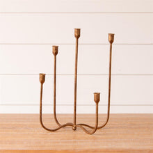 Load image into Gallery viewer, Hand Forged Metal Candelabra
