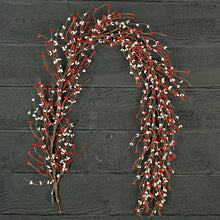 Load image into Gallery viewer, Red and Cream Pip Berry Garland
