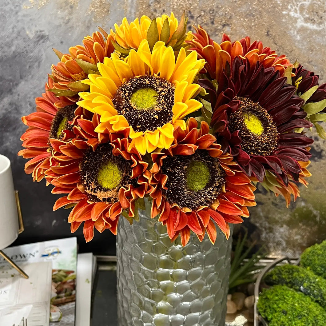 Rustic Antique Collection Sunflower Stems