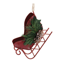 Load image into Gallery viewer, Red Sleigh Ornament
