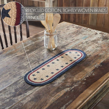 Load image into Gallery viewer, My Country Oval Runner Stencil Stars 8" x 24"
