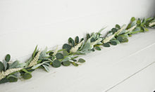 Load image into Gallery viewer, Mixed Eucalyptus, Lamb Ear and Heather Garland
