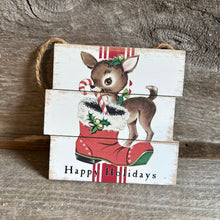 Load image into Gallery viewer, Vintage Christmas Mini Hanging Signs
