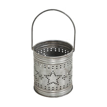 Load image into Gallery viewer, Punched Star Antique Metal Candle Holder
