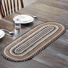 Load image into Gallery viewer, Sawyer Mill Charcoal Creme Jute Oval Runner
