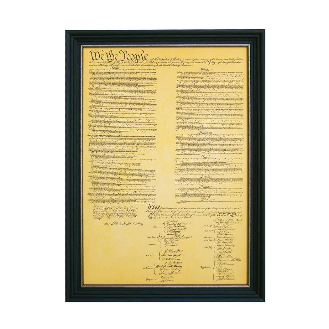 Framed Historical Documents