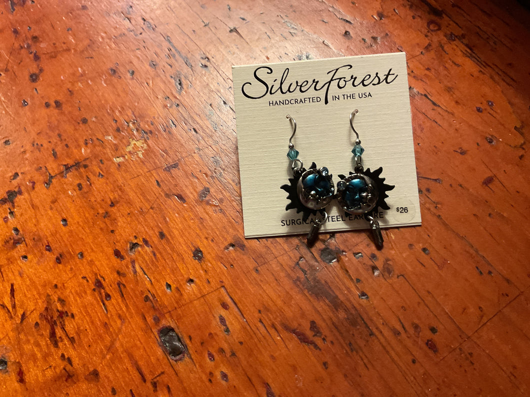 Silver Forest Earrings
