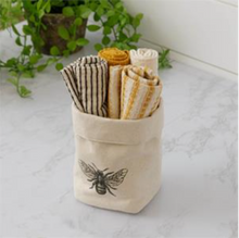 Load image into Gallery viewer, Set of 4 Dish Cloths in Canvas Bee Bag
