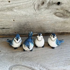 Small Blue Jay Bird Figure