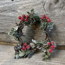 Load image into Gallery viewer, Snowy Boxwood and Crystal Berries Ring
