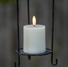 Load image into Gallery viewer, Outdoor 3D Flame Fluted Pillar Candle
