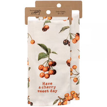 Load image into Gallery viewer, Embroidered Fruit Kitchen Towel
