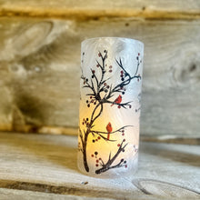 Load image into Gallery viewer, Cardinal Luminary Glass Candle Holders
