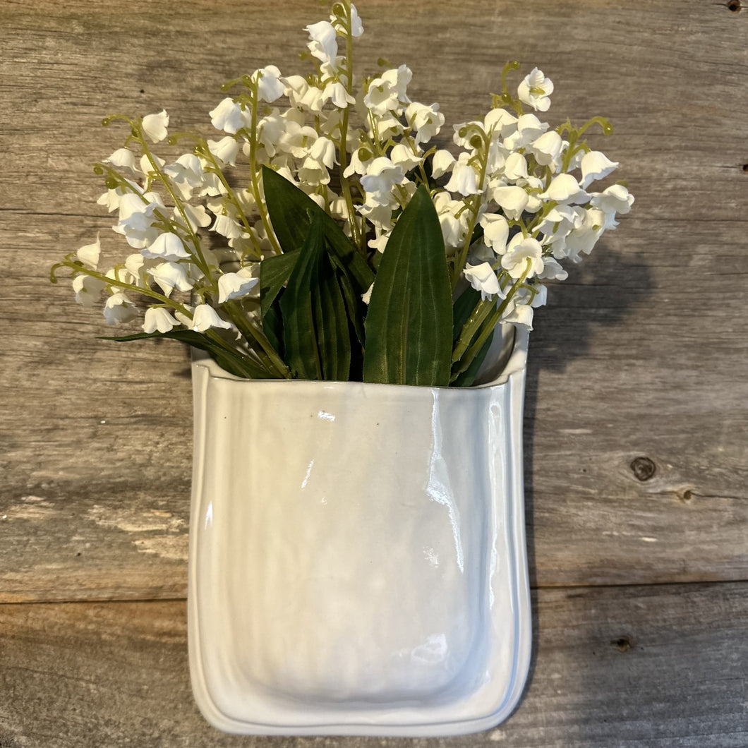 Ceramic Wall Pocket Vase