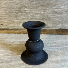 Load image into Gallery viewer, Charcoal Metal Taper Candle Holder
