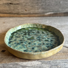 Load image into Gallery viewer, Reactive Crackle Glaze Stoneware Plate
