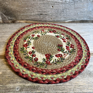 Christmas Braided Trivets Large