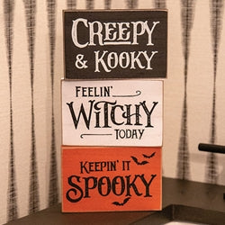 Halloween Shelf Sitter Sign