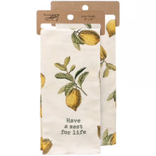 Load image into Gallery viewer, Embroidered Fruit Kitchen Towel
