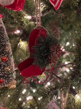 Load image into Gallery viewer, Red Sleigh Ornament
