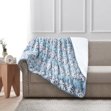 Load image into Gallery viewer, Teal Leopard Blanket
